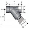 Фильтр сетчатый ПВХ муфтовый прозрачный 75 (DN65) EPDM FIP RVIT075E