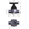 Мембранный клапан ПВХ с втулочными окончаниями EPDM 110 мм FIP VMDV110E