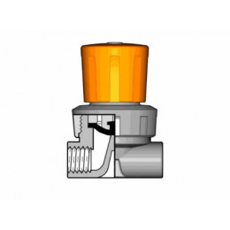 Мембранный мини-клапан ПВХ c резьбовыми окончаниями EPDM 11/2 FIP