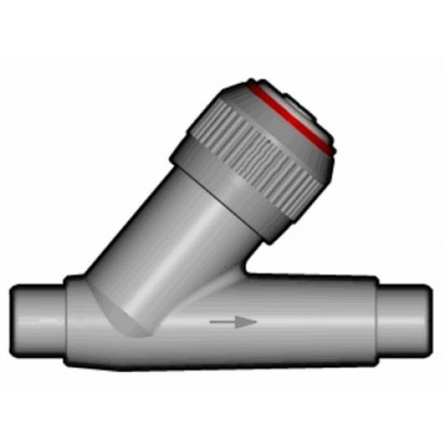 Обратный клапан ПВХ угловой с втулочными окончаниями EPDM 20 мм FIP VRDV020E