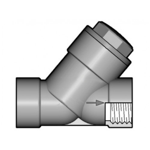 Обратный клапан ПВХ угловой с резьбовыми окончаниями EPDM 3 FIP VRFV300E