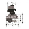 Кран шаровый ПВХ с электроприводом муфтовый общего применения 24V AC/DC FKM 90 мм FIP VXEIVEL090F