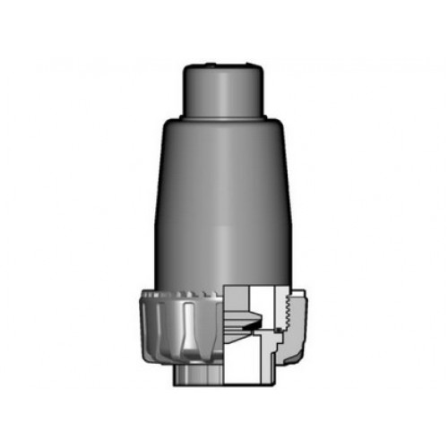Клапан донный ПВХ с муфтовыми окончаниями EPDM 16 мм FIP VZIV016E